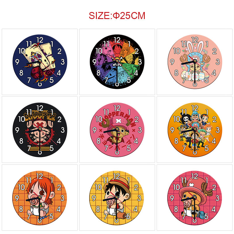 One Piece anime wall clock