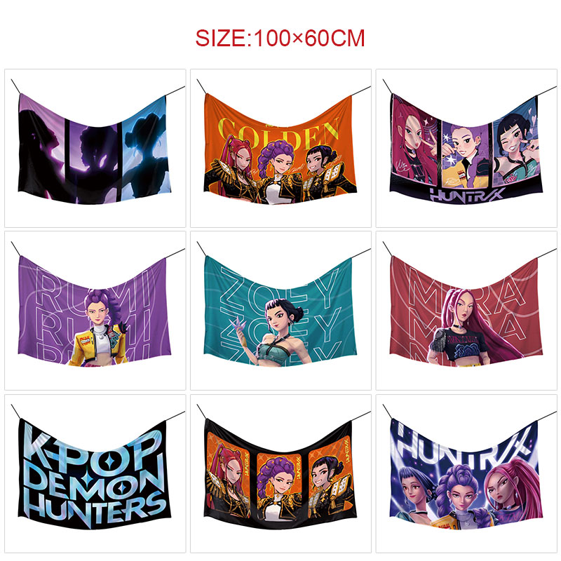 Kpop demon hunters anime flag 100*60cm