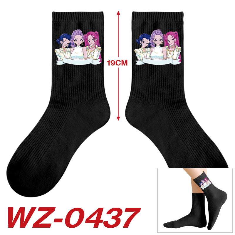 Kpop demon hunters anime socks 5pcs a set