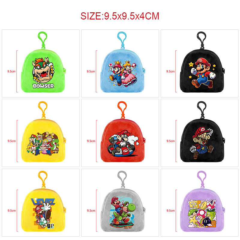 Super Mario anime plush bag