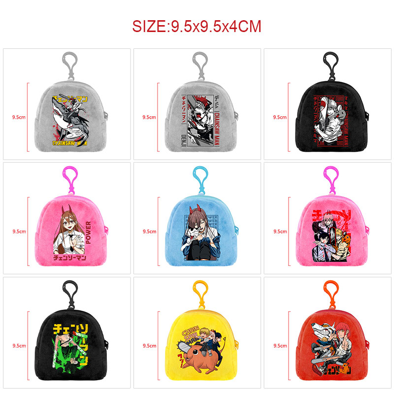 chainsaw man anime plush bag