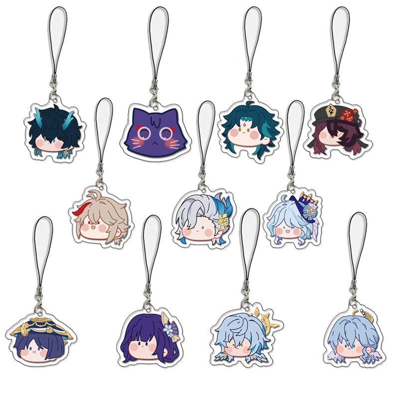 Genshin Impact anime keychain