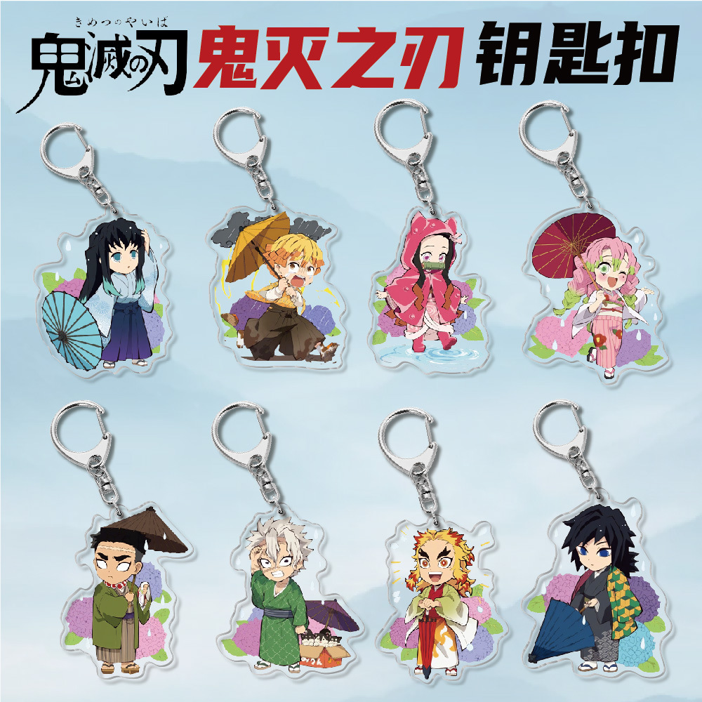 Demon slayer kimets anime keychain