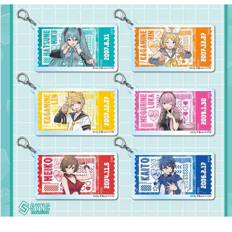 Hatsune Miku anime keychain