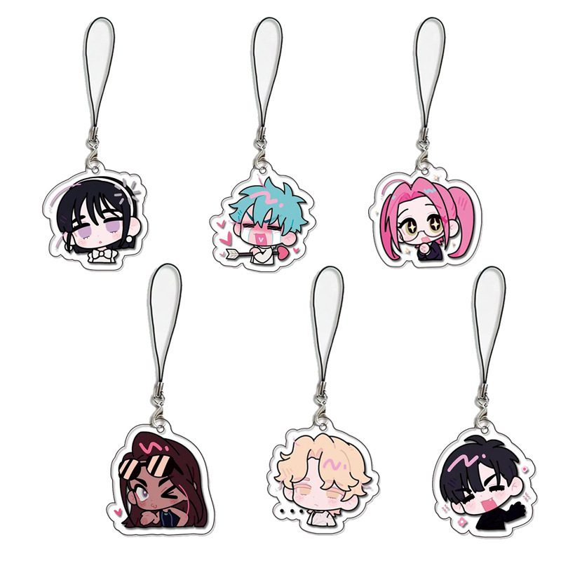 Kpop demon hunters anime keychain