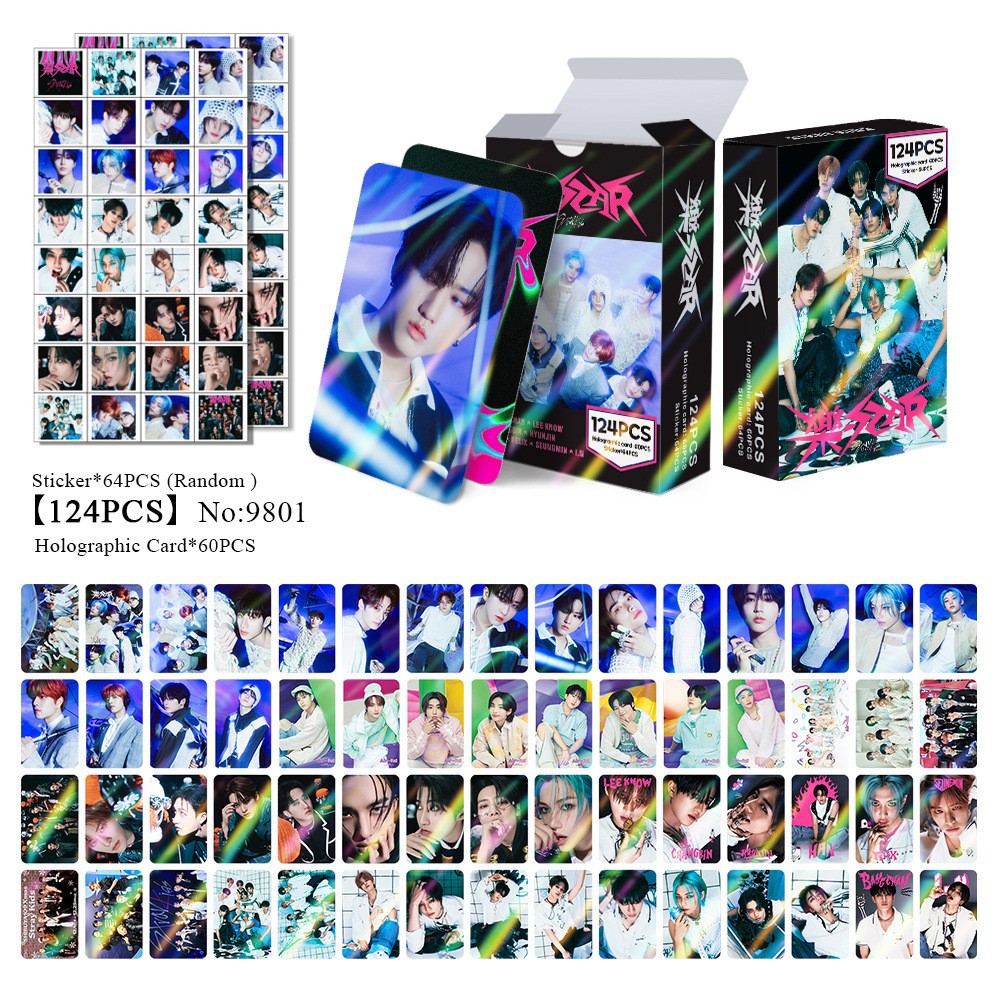 Straykids anime cards price for a set of 124pcs