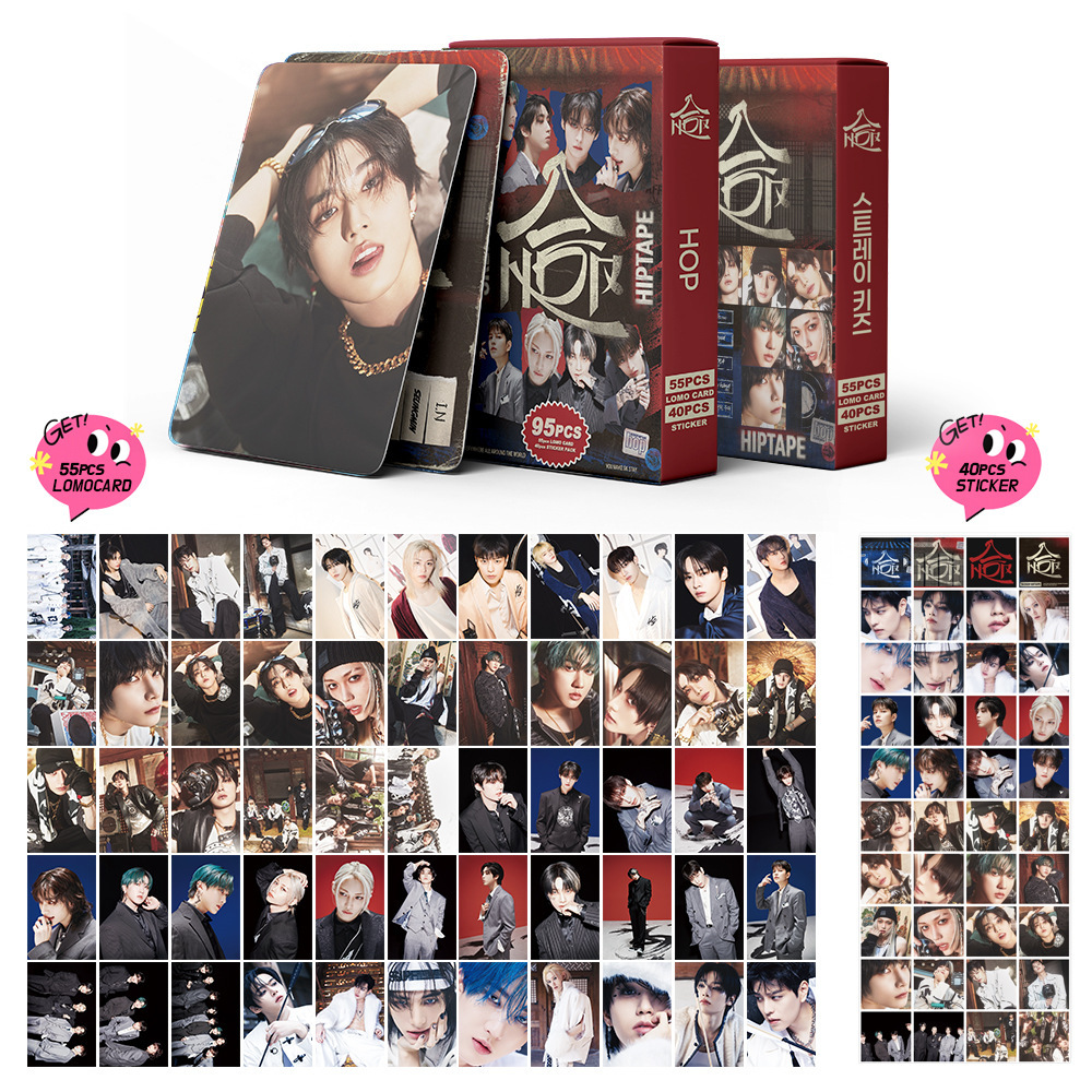 Straykids anime lomo cards price for a set of 95pcs