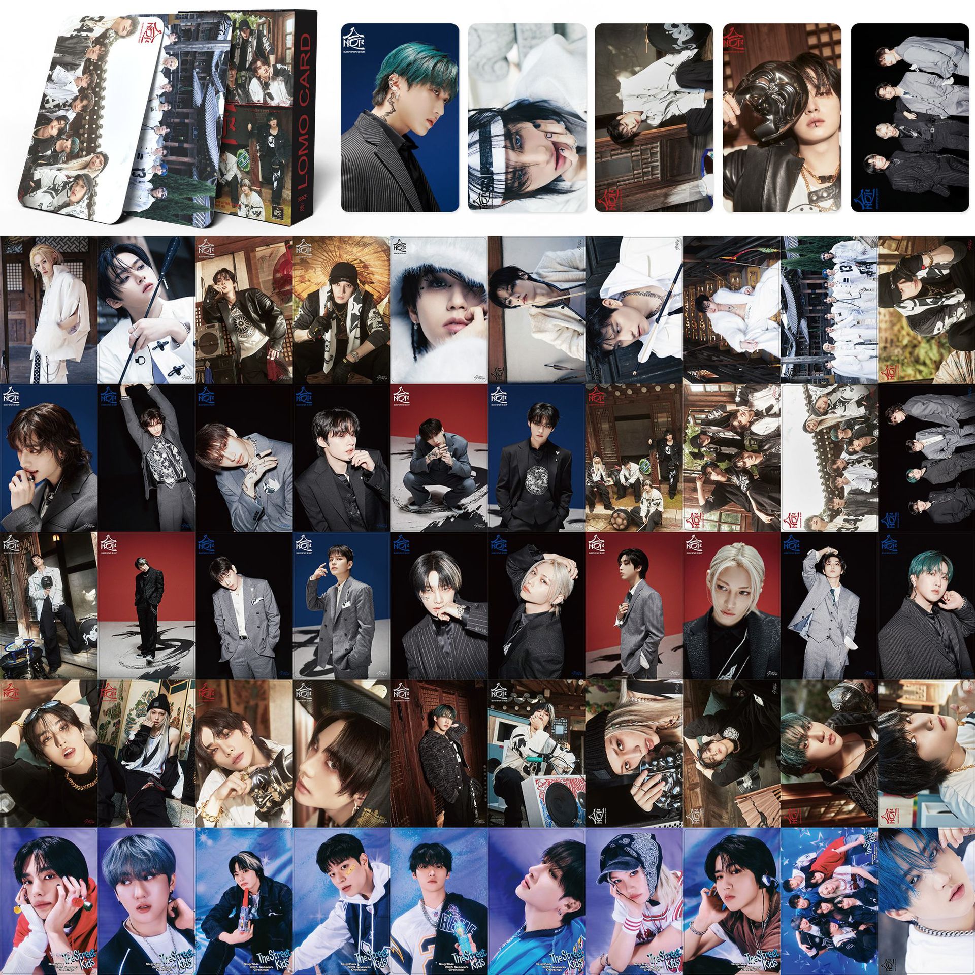 Straykids anime lomo cards price for a set of 55pcs