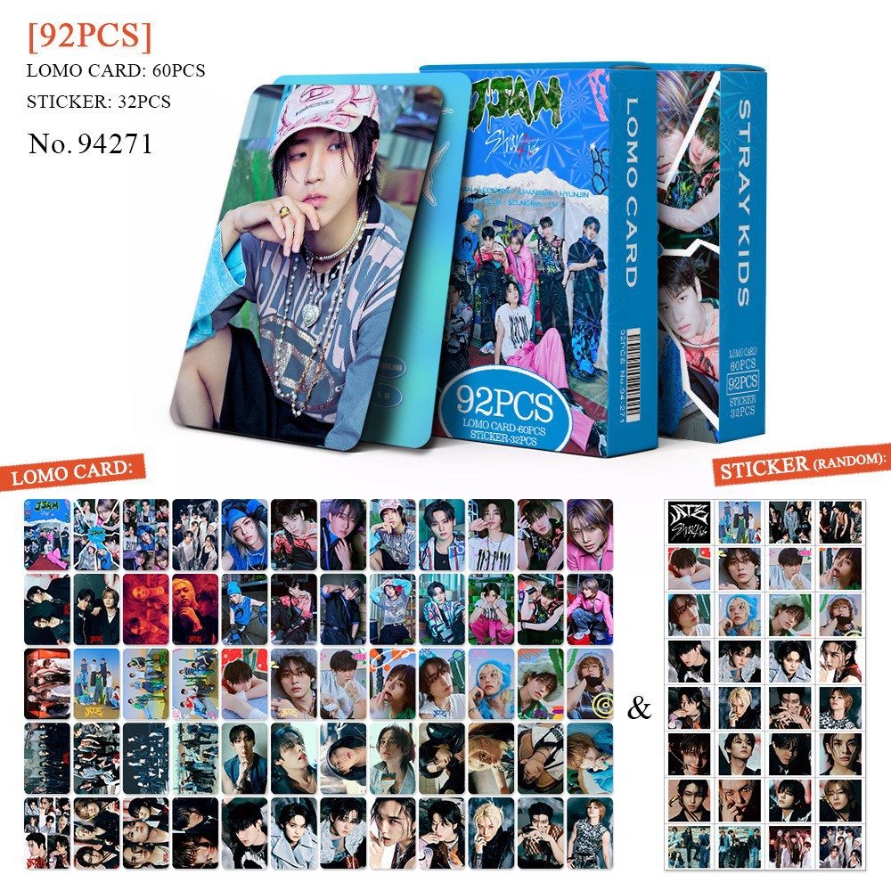 Straykids anime lomo cards price for a set of 92pcs