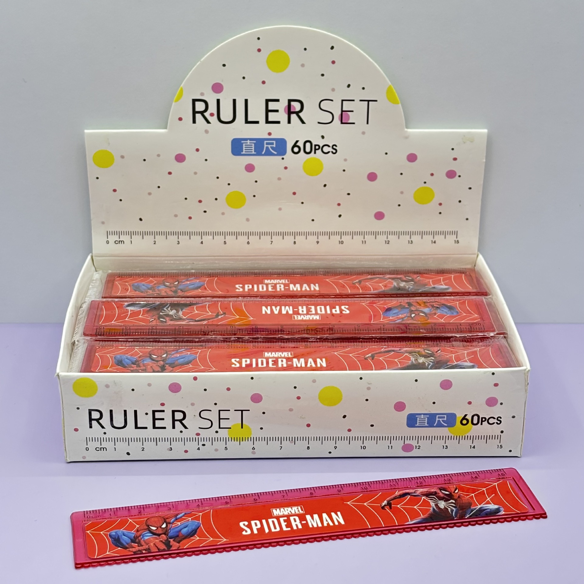 spider man anime ruler 60 pcs a set