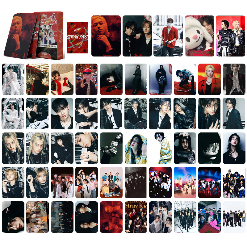 Straykids anime lomo cards price for a set of 55pcs