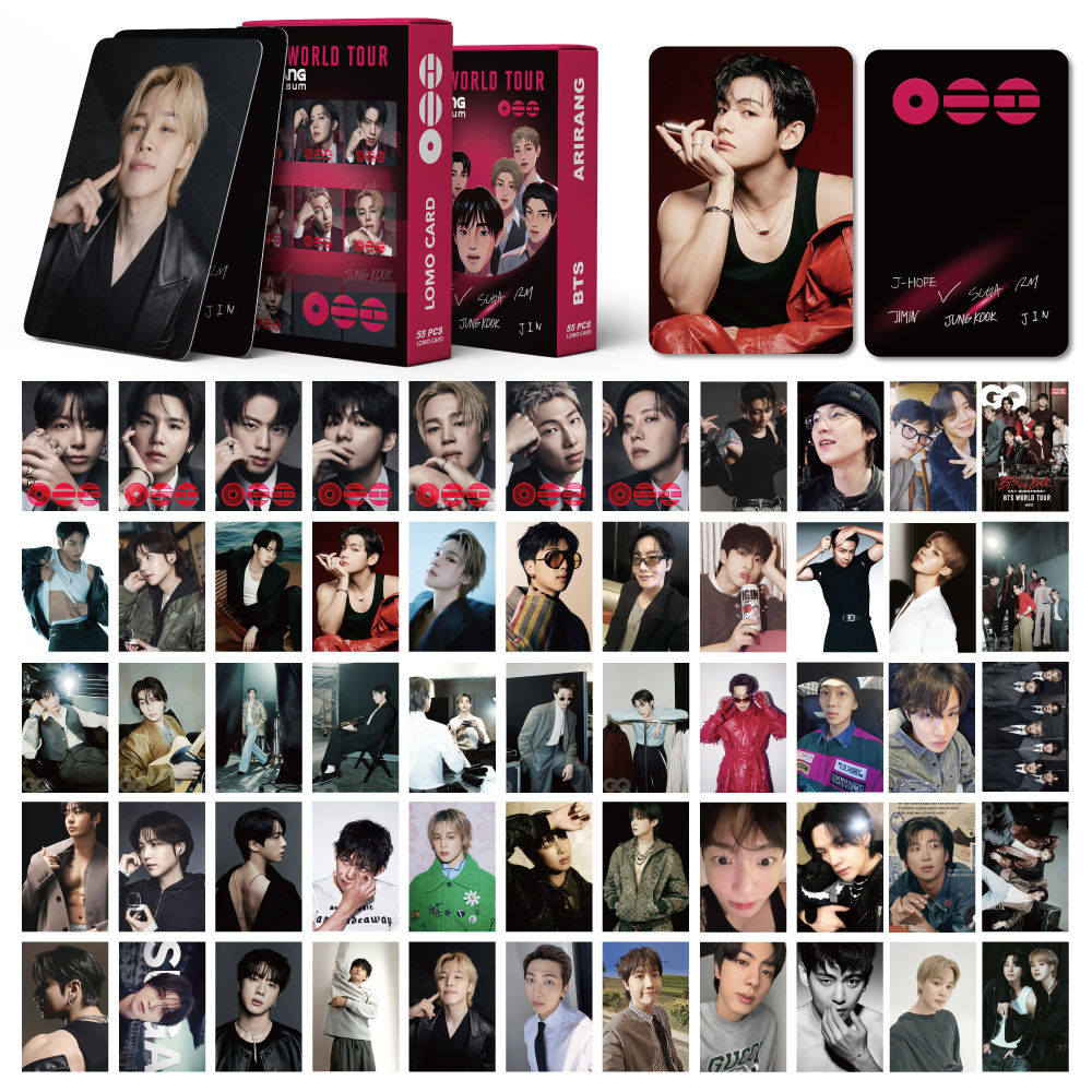 BTS anime lomo cards price for a set of 55pcs