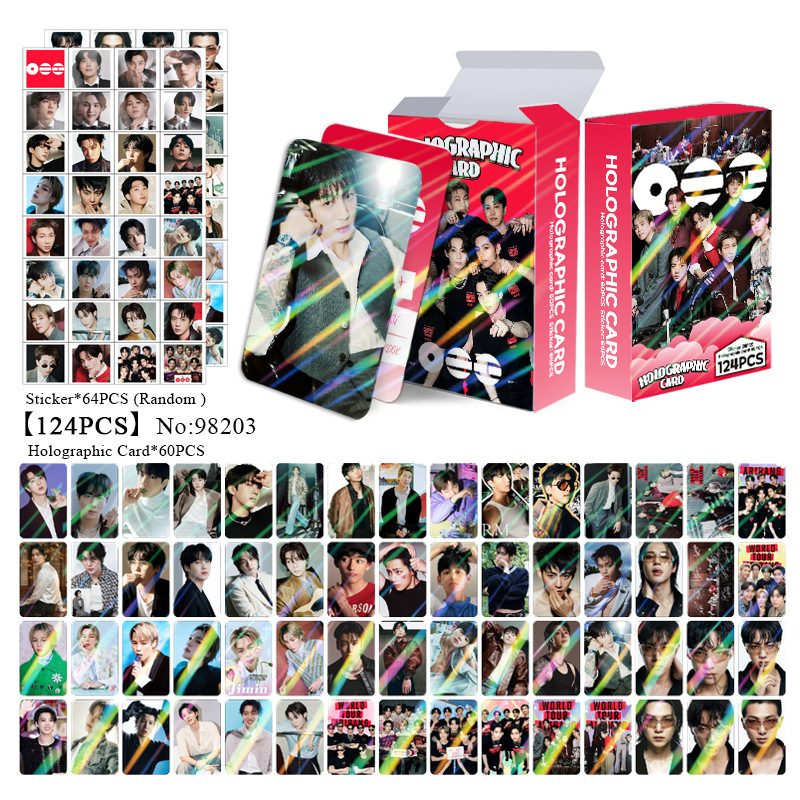 BTS anime lomo cards price for a set of 124pcs