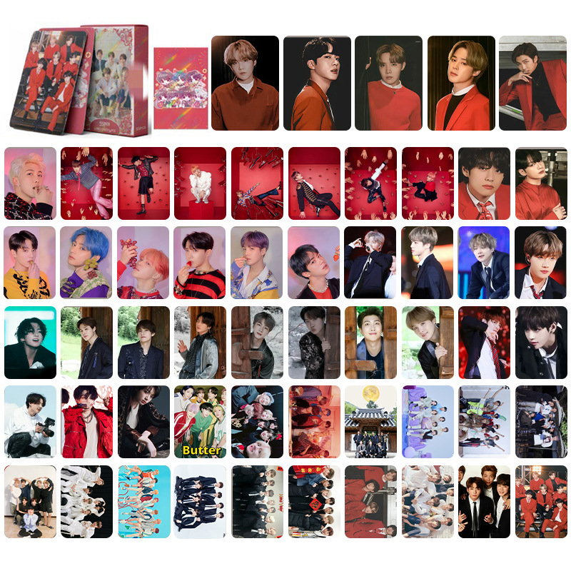 BTS anime lomo cards price for a set of 55pcs