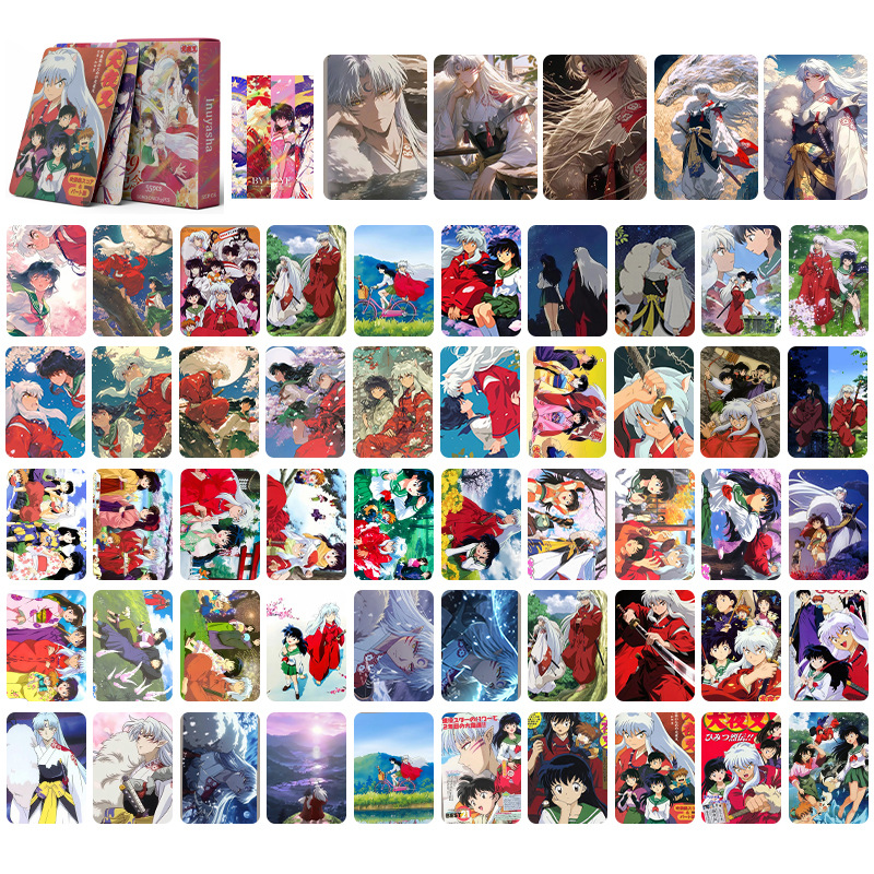 Inuyasha anime lomo cards price for a set of 55pcs