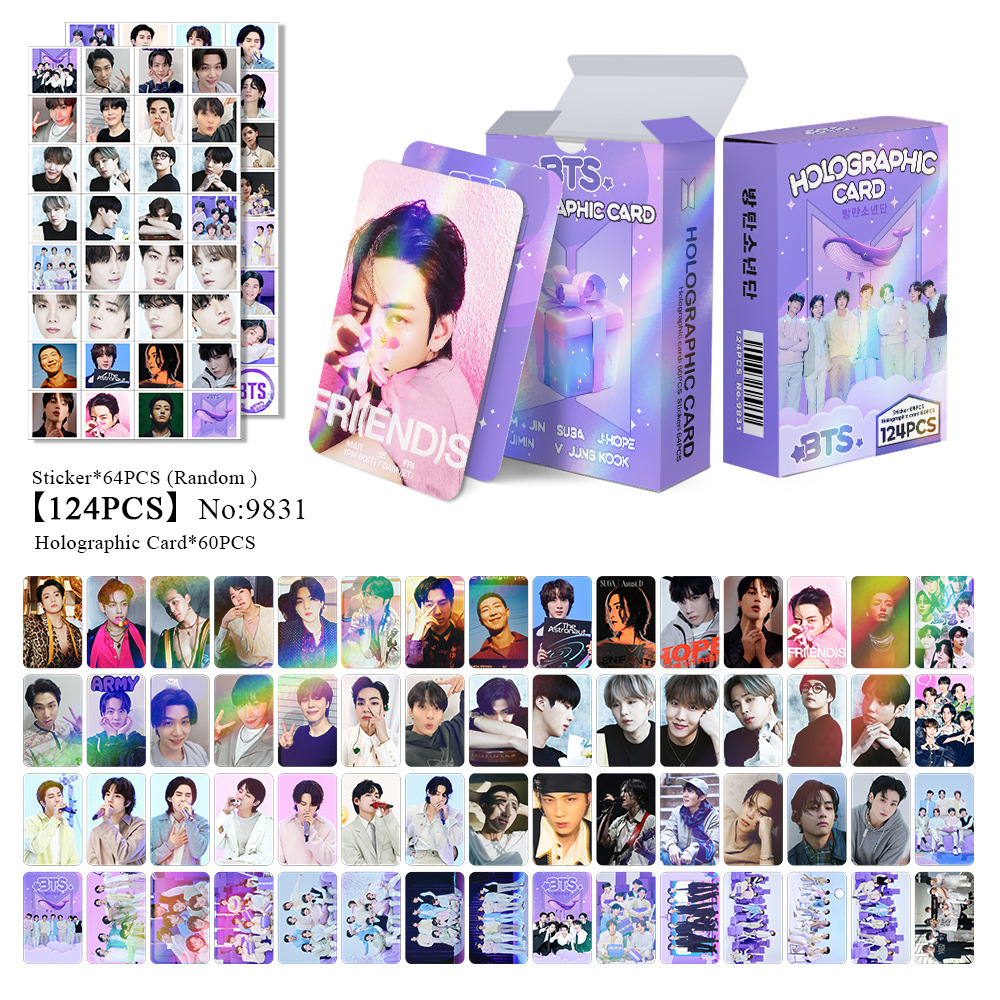 BTS anime lomo cards price for a set of 124pcs