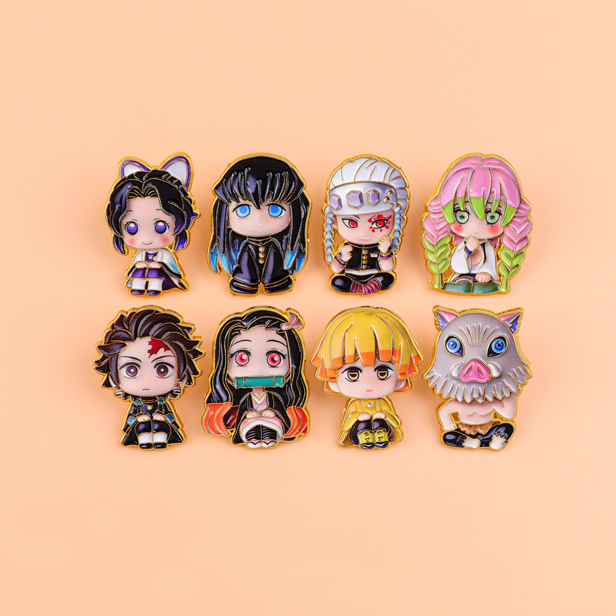 Demon slayer kimets anime pin