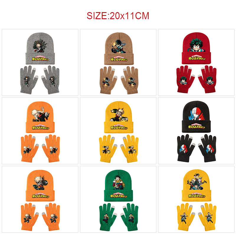 My Hero Academia anime glove set