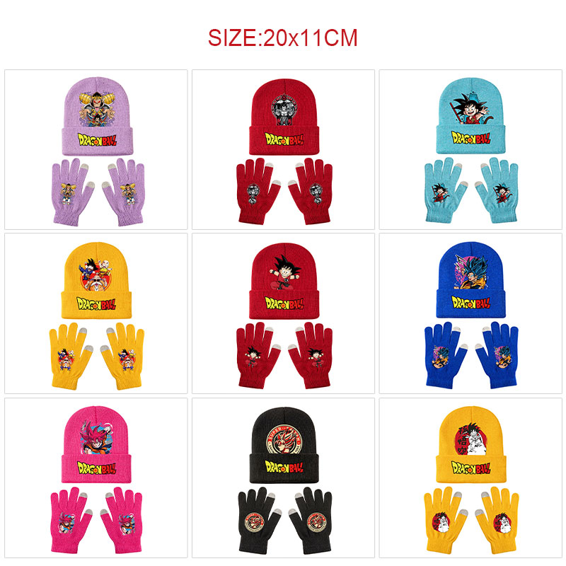 Dragon ball anime glove set