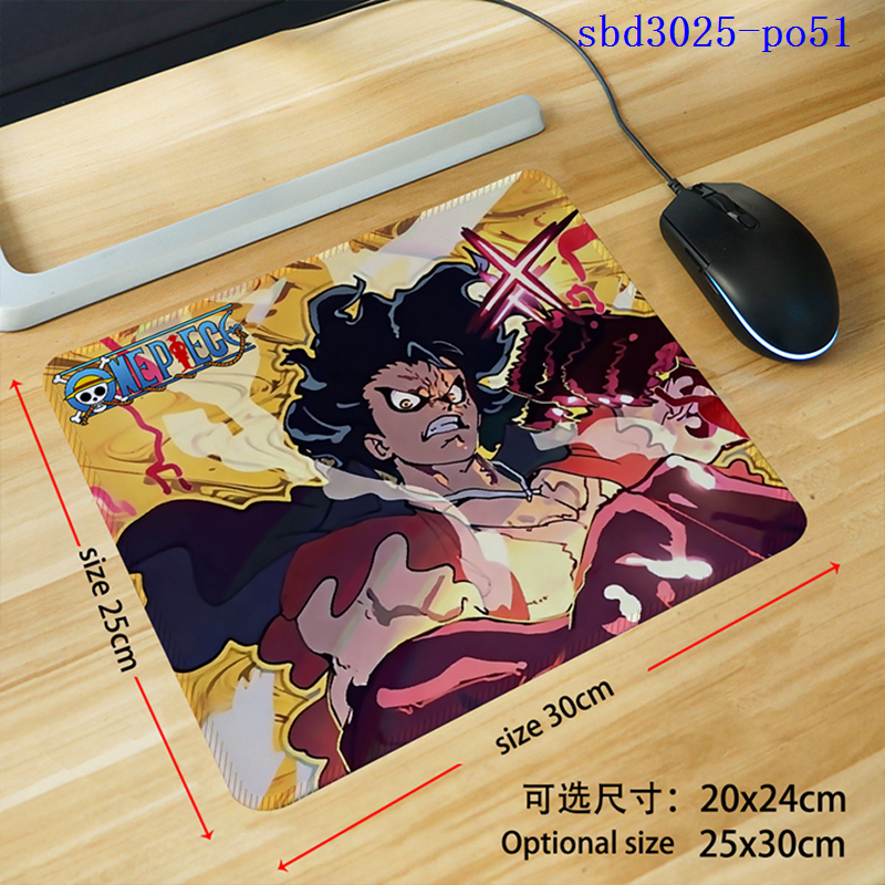 One Piece anime mouse pad 30*25*0.3cm