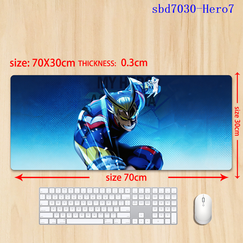 My Hero Academia anime mouse pad 70*30*0.3cm