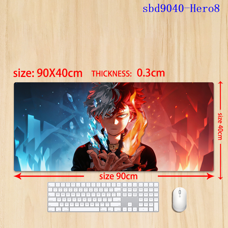 My Hero Academia anime mouse pad 90*30*0.3cm