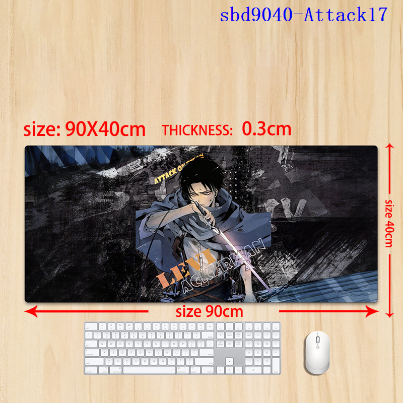Attack on Titan anime mouse pad 90*30*0.3cm