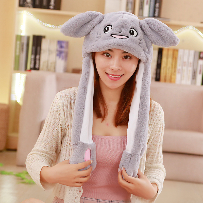 TOTORO anime plush hat ears move and glow