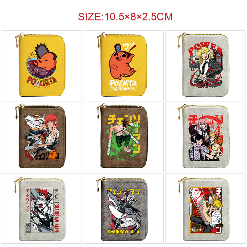 chainsaw man anime wallet
