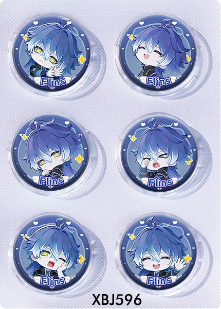 Genshin Impact anime pin 6pcs a set 25mm