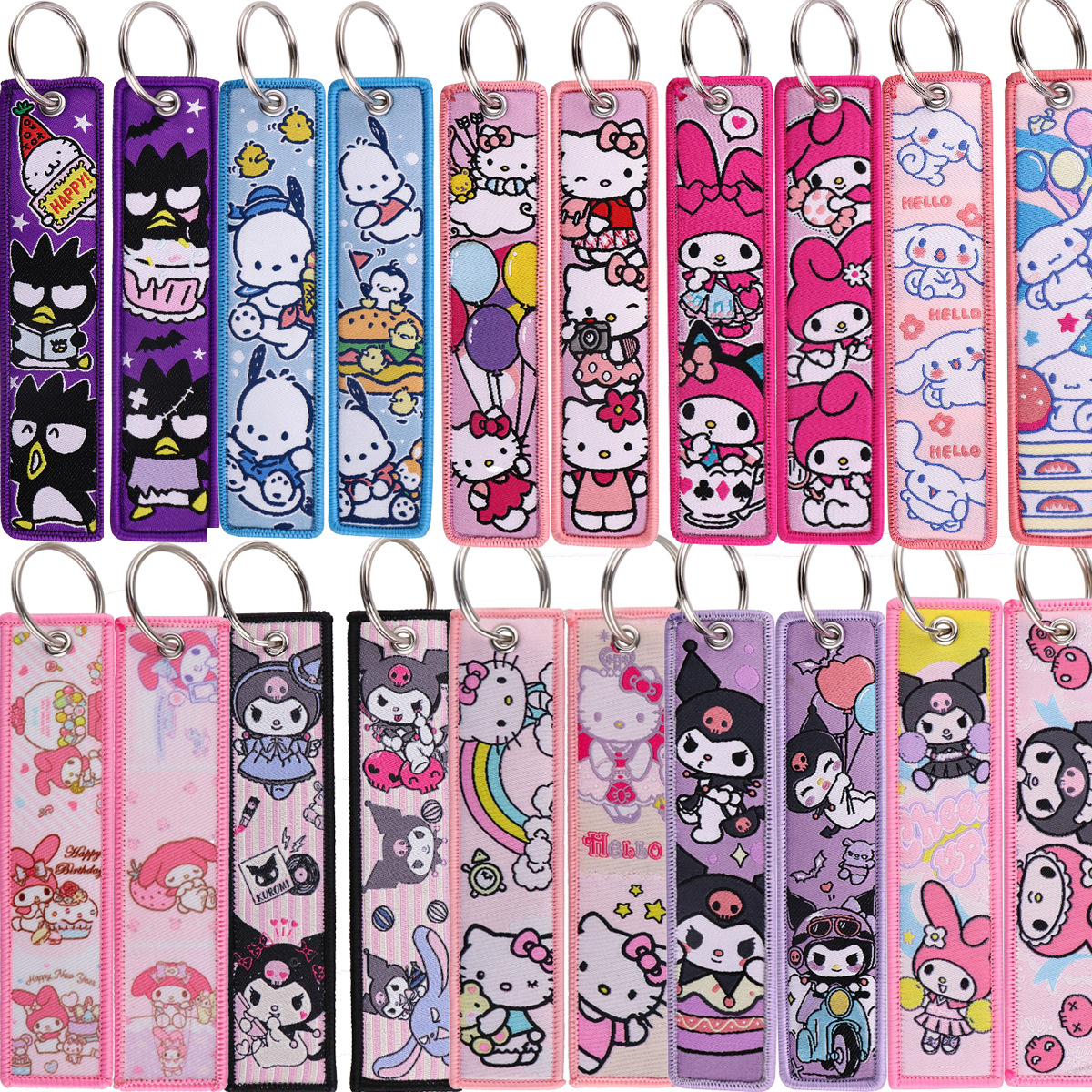 Kuromi anime keychain
