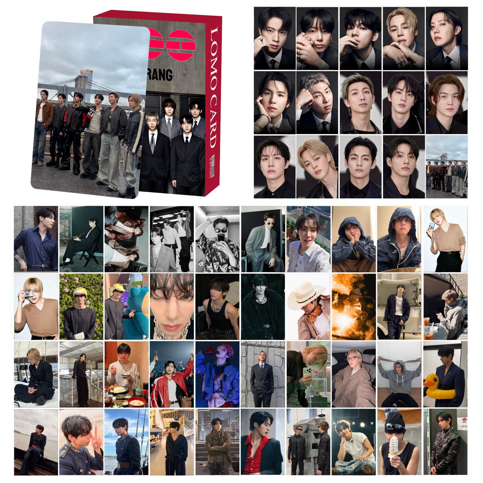BTS anime lomo cards price for a set of 55pcs
