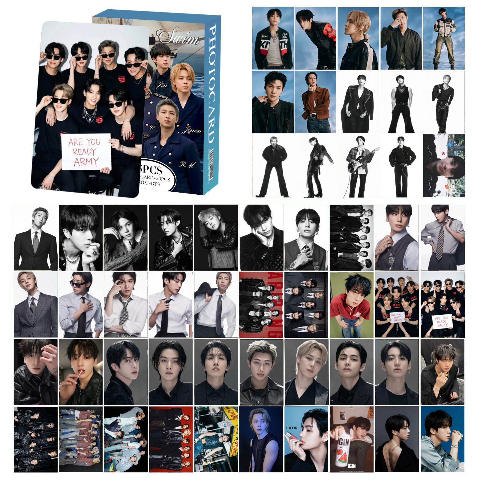 BTS anime lomo cards price for a set of 55pcs