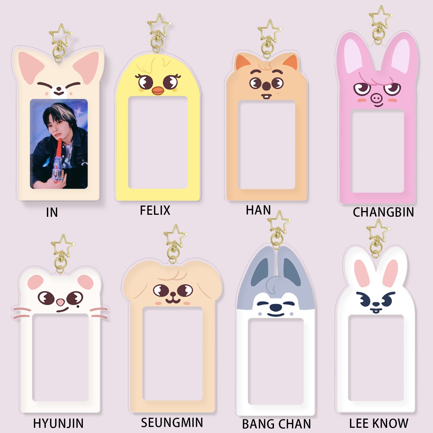 BTS anime card holder