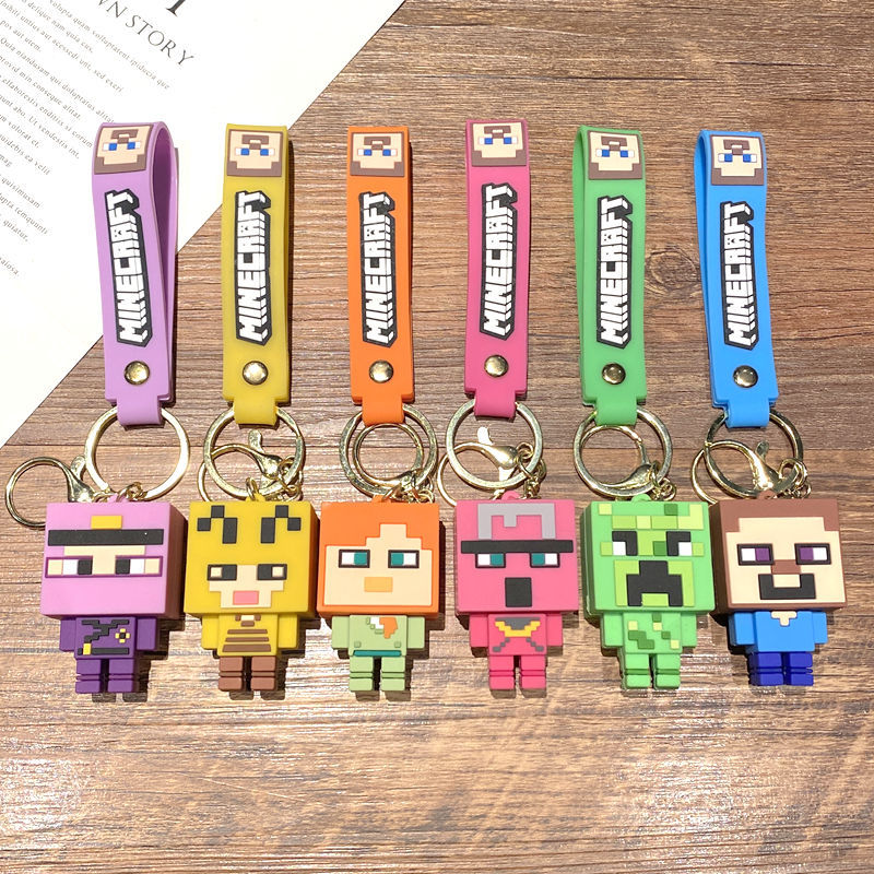 Minecraft anime keychain