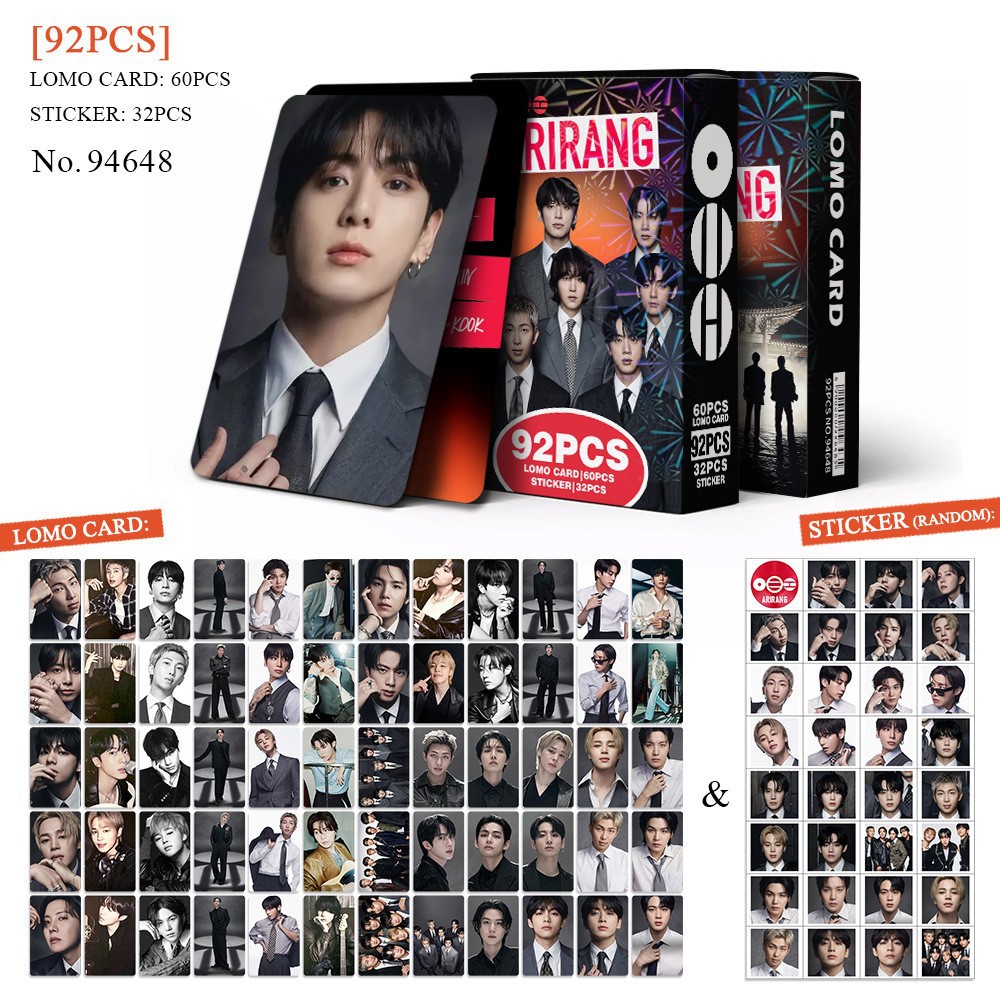 BTS anime lomo cards price for a set of 92pcs