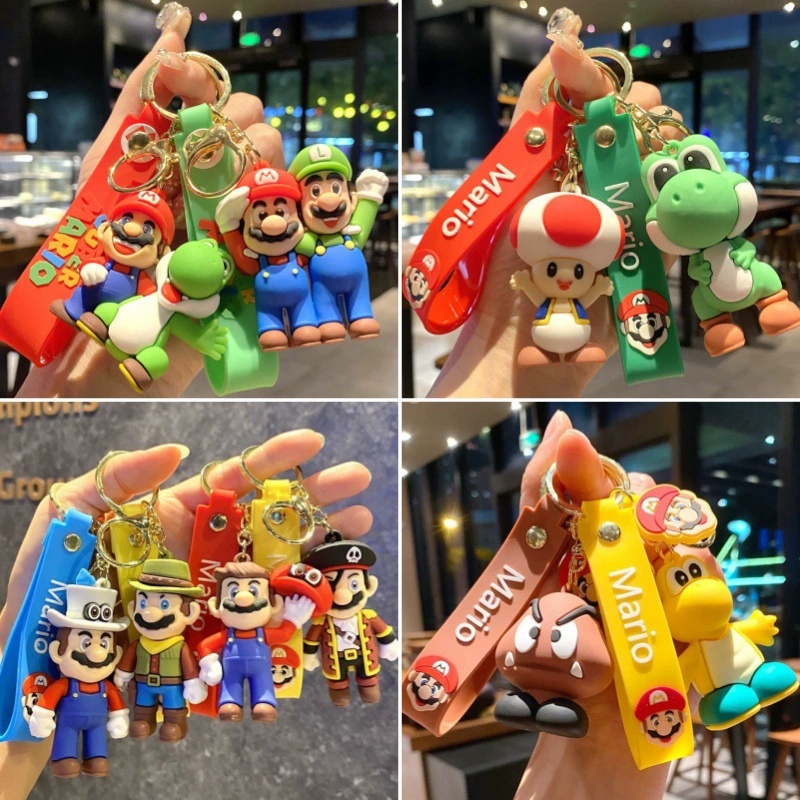 Super Mario anime keychain