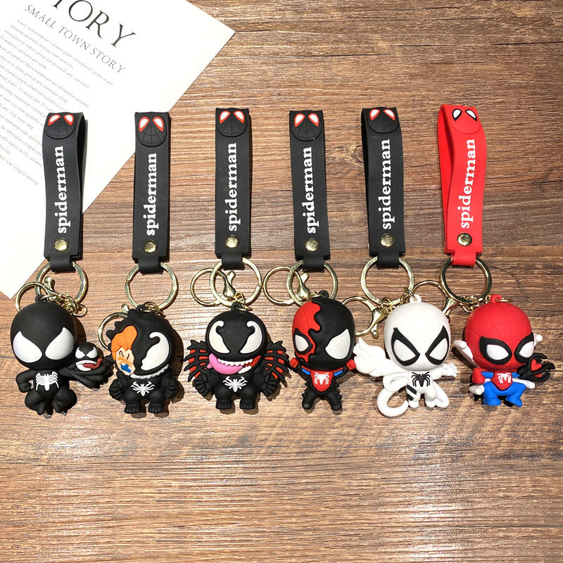 spider man anime keychain