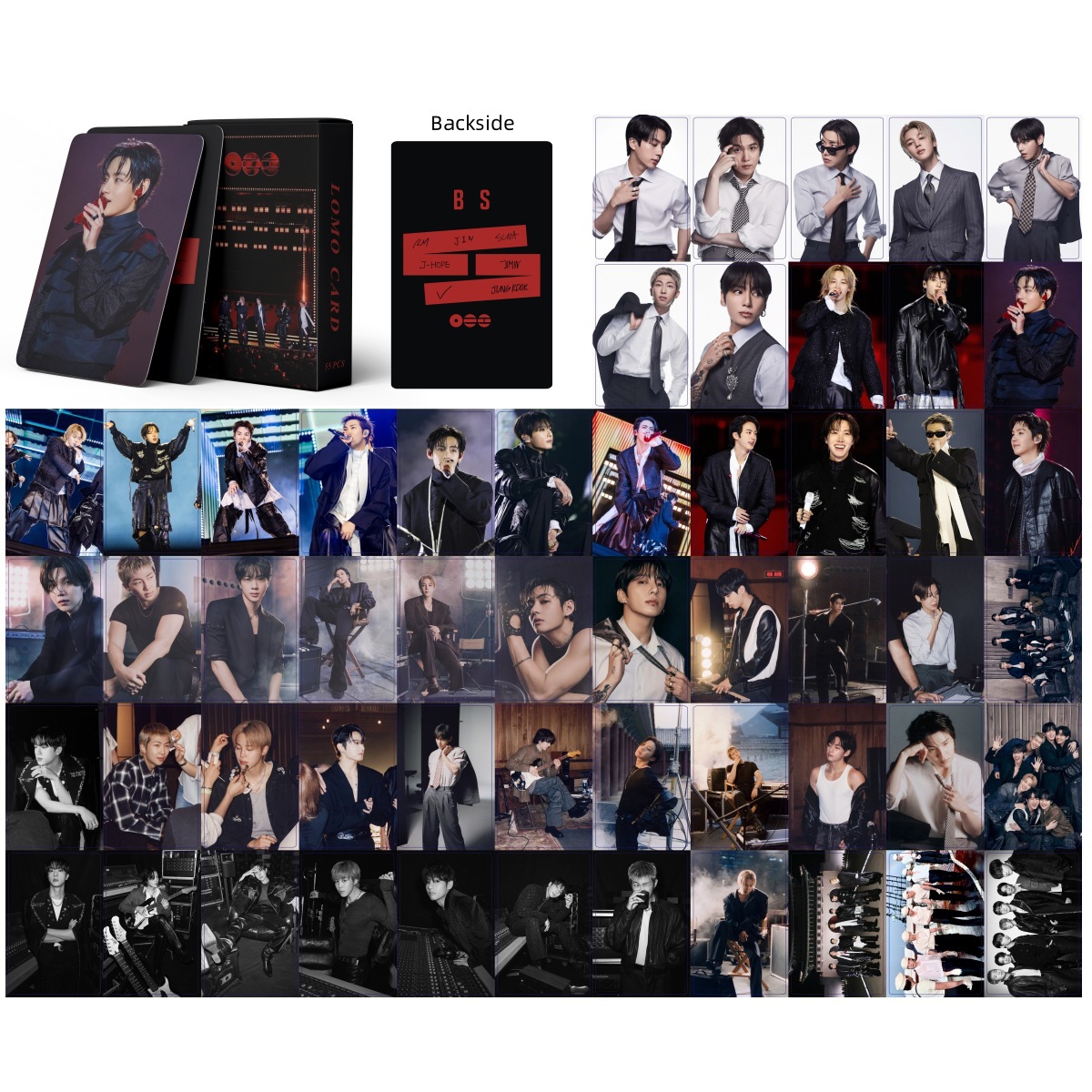 BTS anime lomo cards price for a set of 55pcs