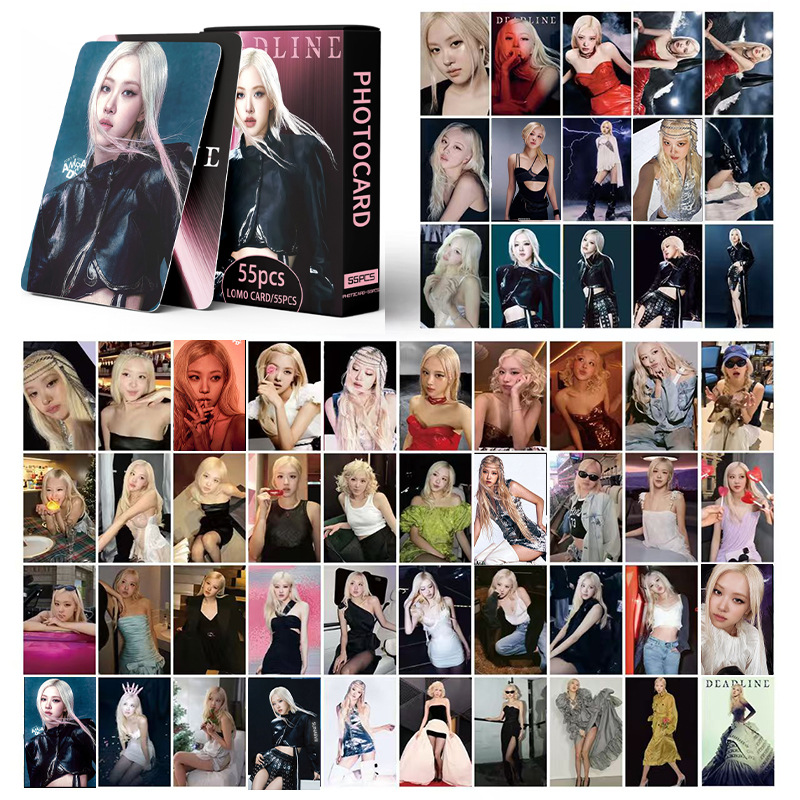 black pink anime lomo cards price for a set of 55pcs