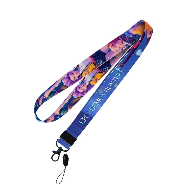 Kpop demon hunters anime lanyard phonestrap 5pcs a set