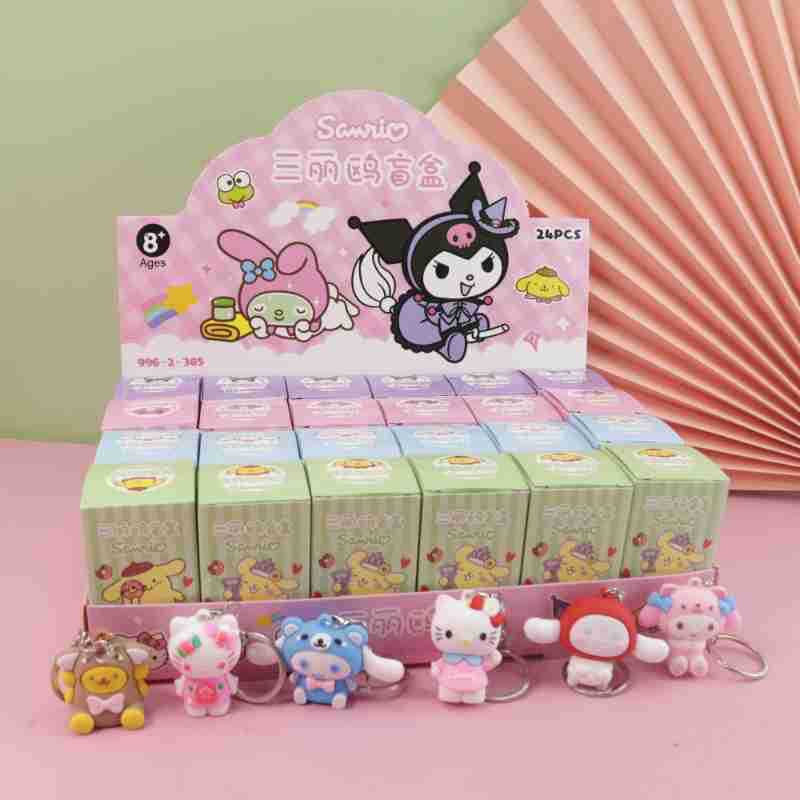 Kuromi anime keychain 24pcs a set