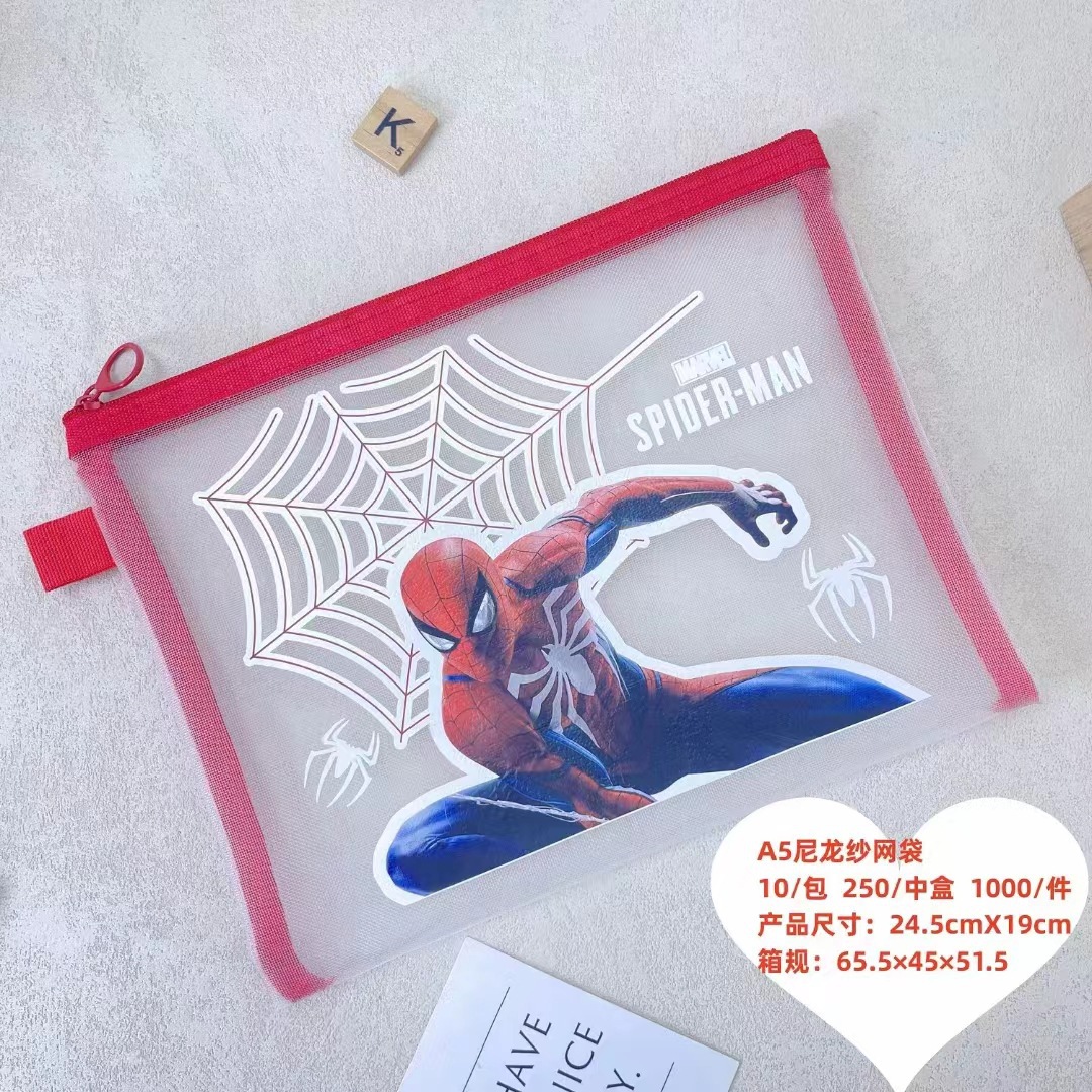 spider man anime bag 24.5*19cm 10pcs a set