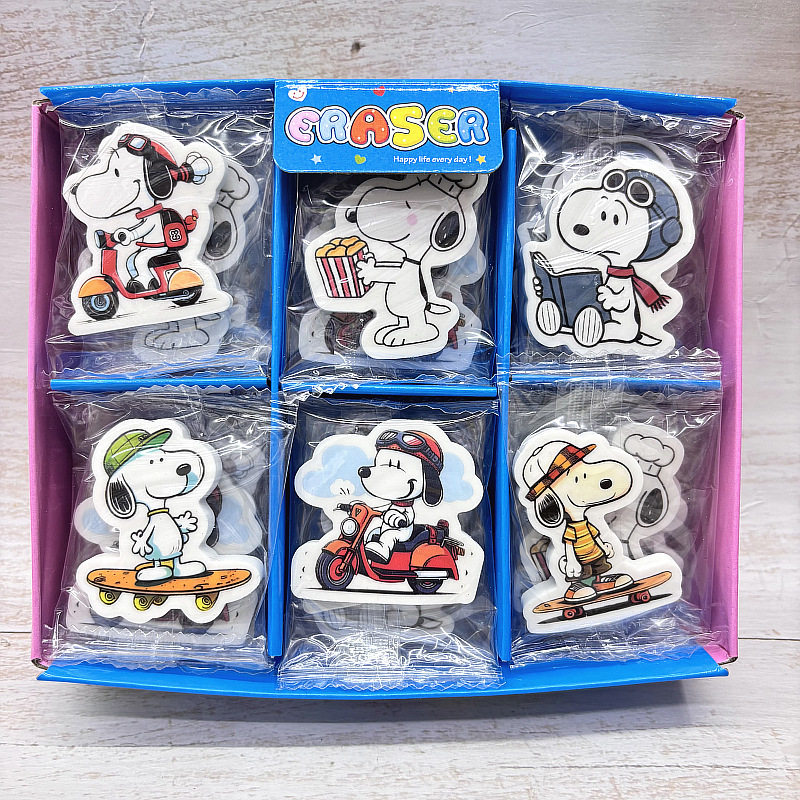 Snoopy anime eraser 36pcs a set