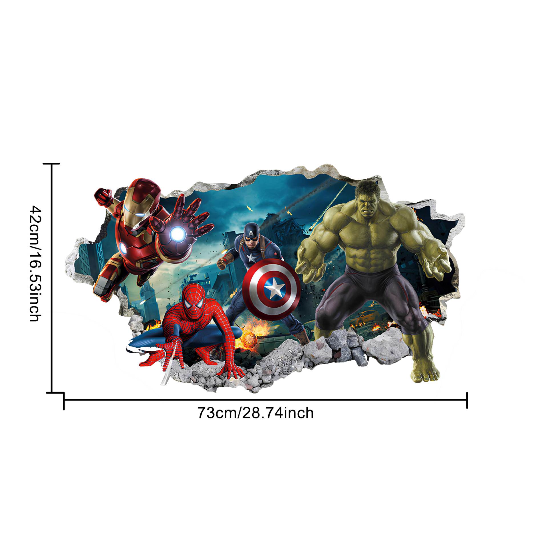 avengers anime 3D stickers