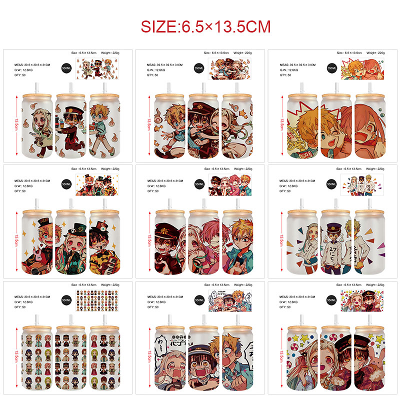 Toilet-bound hanako-kun anime glass cup 350ml