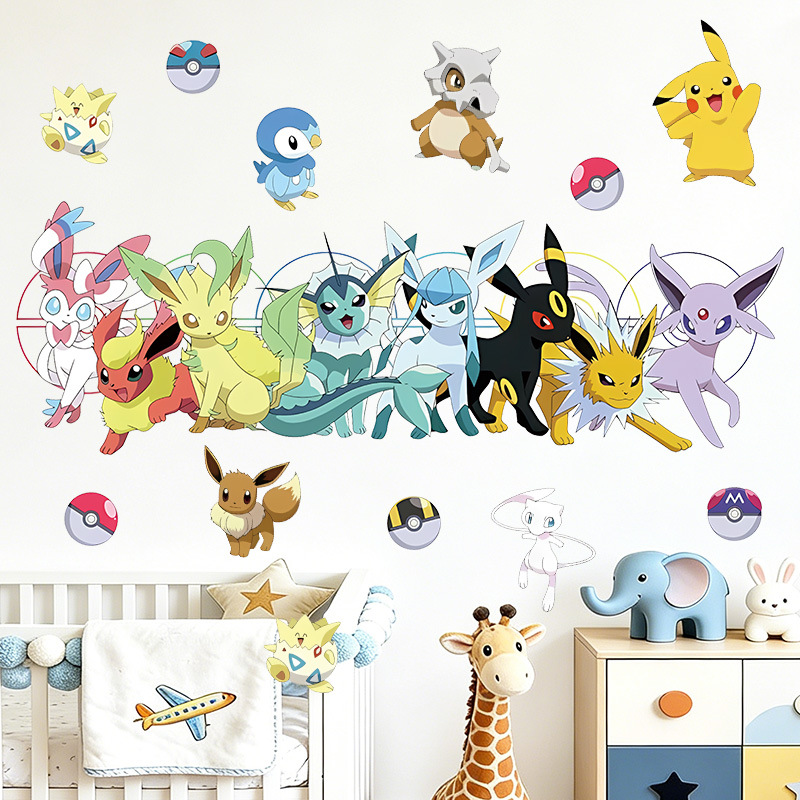 pokemon anime 3D stickers  90*30cm