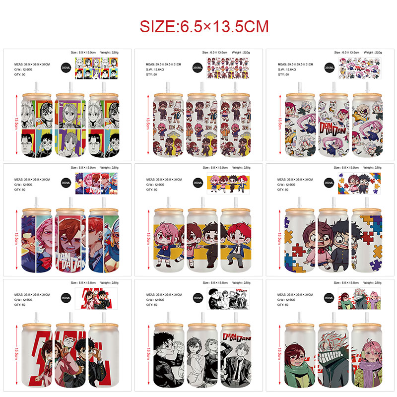Dandadan anime glass cup 350ml