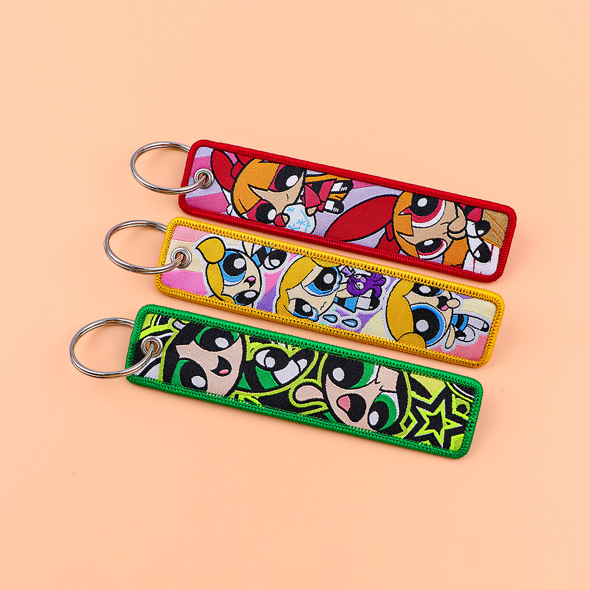 The Powerpuff Girls anime keychain