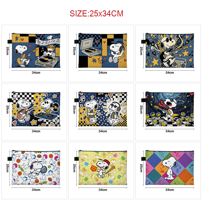 Snoopy anime A4 bag